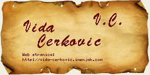Vida Čerković vizit kartica